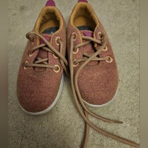 Allbirds Smallbirds Wool Kids Shoes in Pink and Tan T11 SNEAKERS Toddler